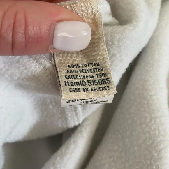 Size Large, heathered gray, 3/4 zip, hooded tunic/sweatshirt, by “LL Bean.” - Picture 5 of 5